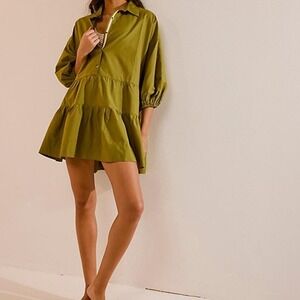 Free People Misha Mini Dress / Ground Coriander